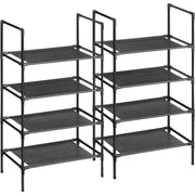Set od 2 stalka za cipele s 4 razine, 28 x 45 x 80 cm, crne boje | SONGMICS-vitahome.hr