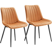 Set od 2 stolice za blagovaonicu nosivosti 120 kg, smeđe i crne boje | SONGMICS-vitahome.hr