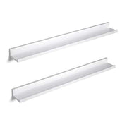 Set od 2 uske zidne police, 10 x 80 cm, bijele boje | SONGMICS-vitahome.hr