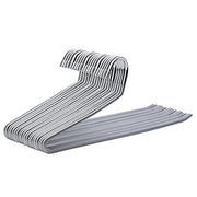 Set od 20 metalnih vješalica s otvorenim krajem i protukliznim premazom, sive | SONGMICS-vitahome.hr