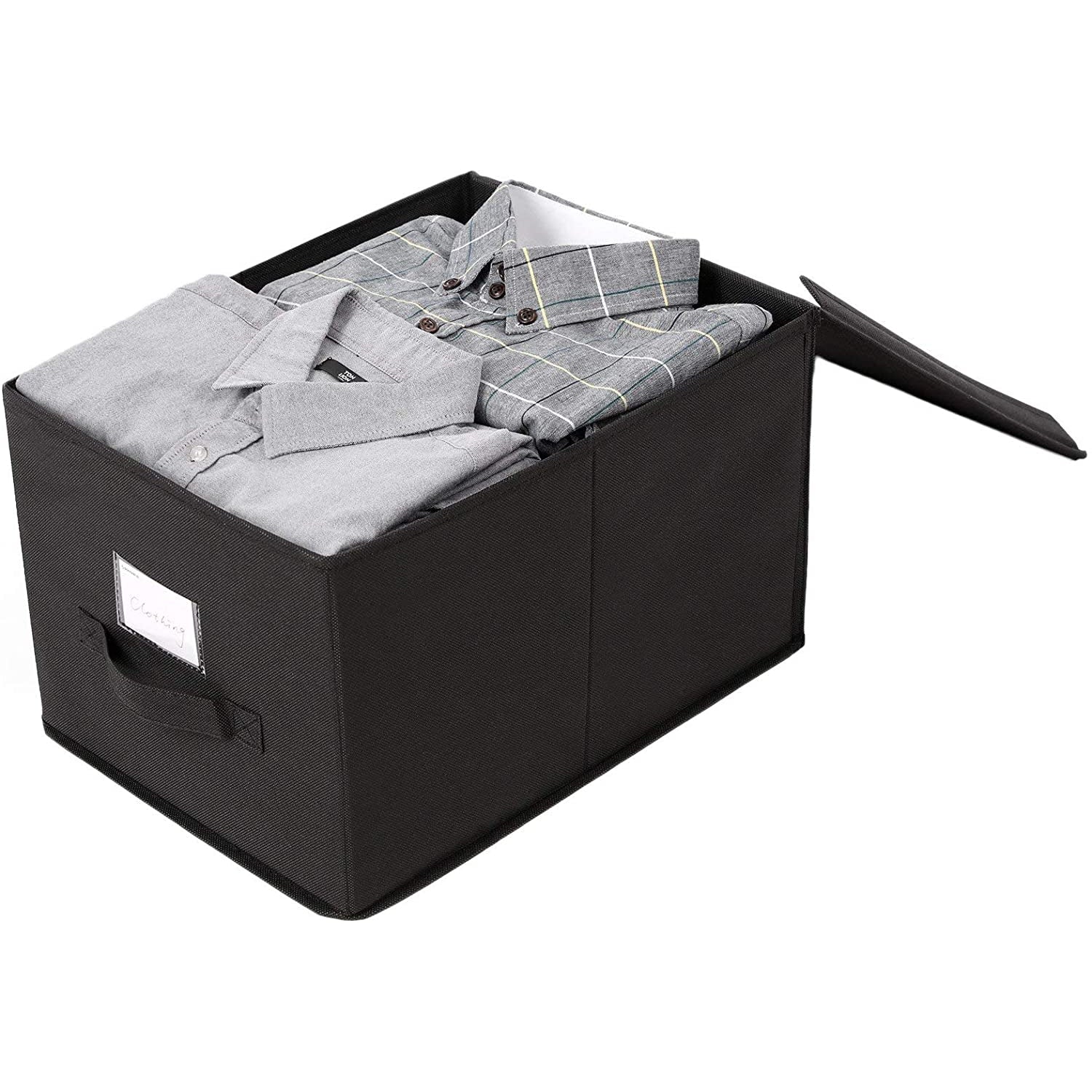 Set od 3 sklopive kutije za odlaganje 40 x 30 x 25 cm, crne | SONGMICS-vitahome.hr