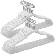Set od 30 baršunastih, protukliznih vješalica širine 41,5 cm, bijele boje | SONGMICS-vitahome.hr