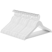Set od 30 drvenih vješalica s izrezima za ramena, bijele boje | SONGMICS-vitahome.hr