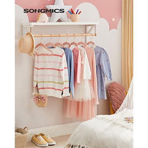 Set od 30 protukliznih vješalica za dječju odjeću, svijetlo ružičaste | SONGMICS-vitahome.hr