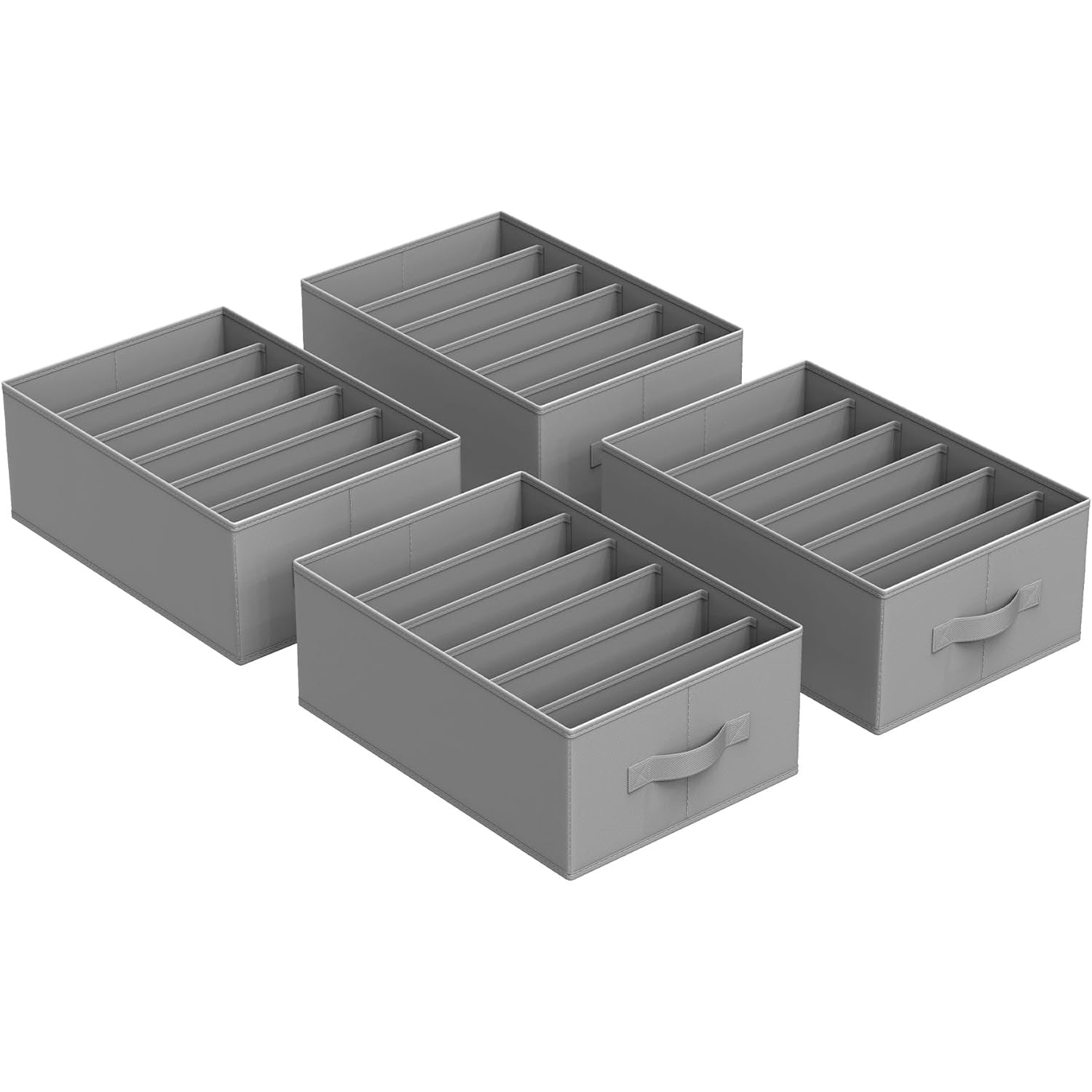 Set od 4 kutije za pohranu, organitatori ladica, 42 x 30 x 17 cm, sivi | SONGMICS-vitahome.hr