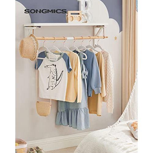 Set od 50 protukliznih vješalica za dječju odjeću, bijele boje | SONGMICS-vitahome.hr