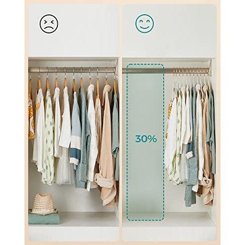 Set od 50 protukliznih vješalica za dječju odjeću, bijele boje | SONGMICS-vitahome.hr