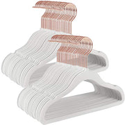 Set od 50 protukliznih vješalica za dječju odjeću, bijele boje | SONGMICS-vitahome.hr