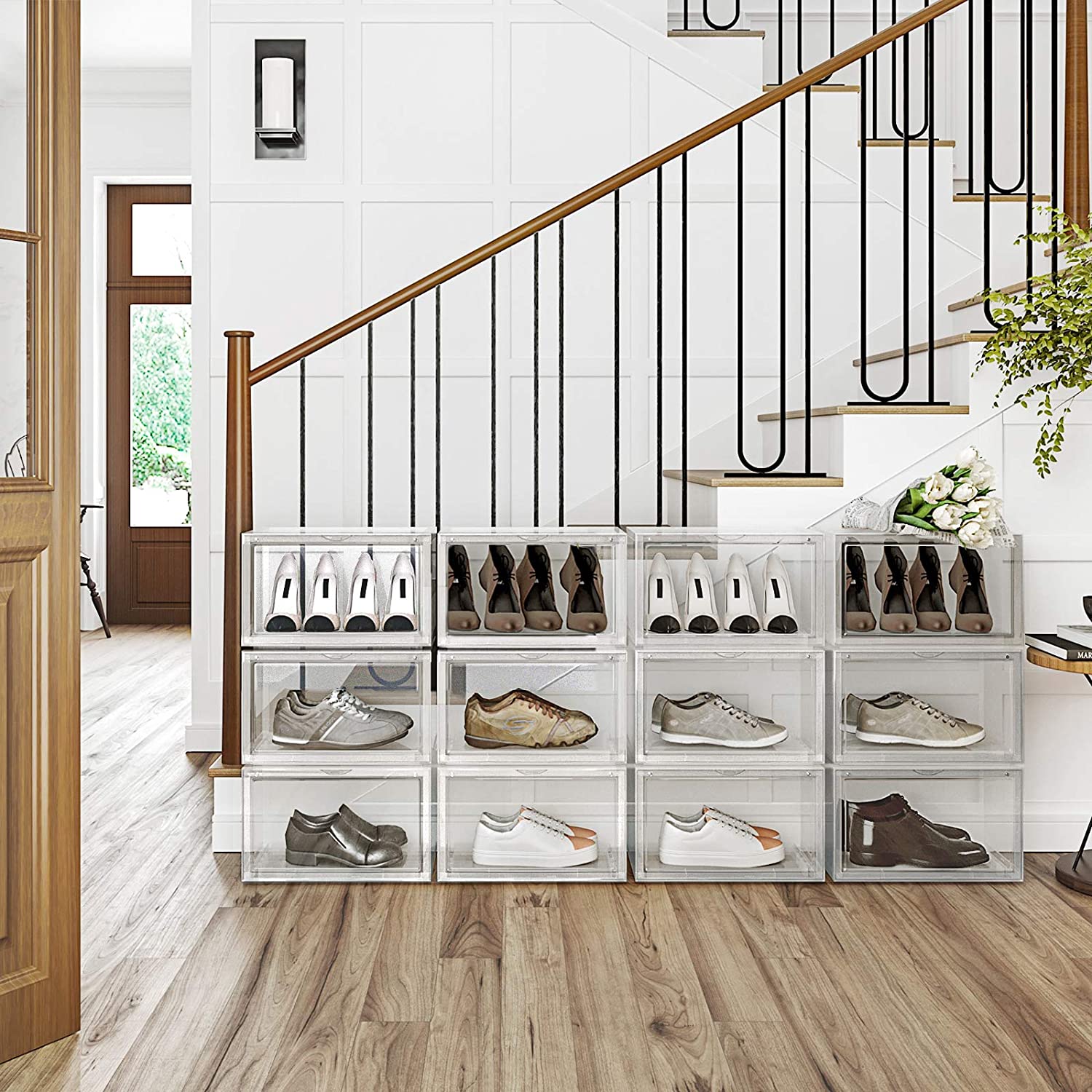Set od 6 kutija za cipele, kutije za pohranu, prozirne | SONGMICS-vitahome.hr