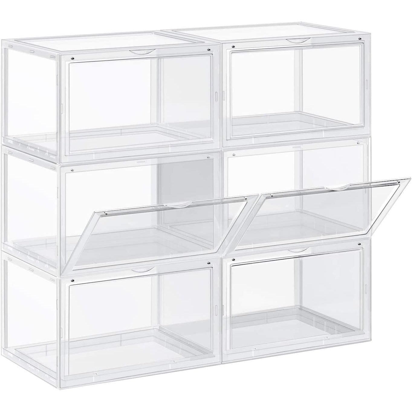 Set od 6 kutija za cipele, kutije za pohranu, prozirne | SONGMICS-vitahome.hr