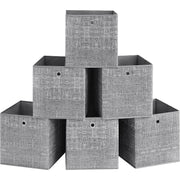 Set od 6 kutija za pohranu, 33x33x33 cm, sive boje | SONGMICS-vitahome.hr