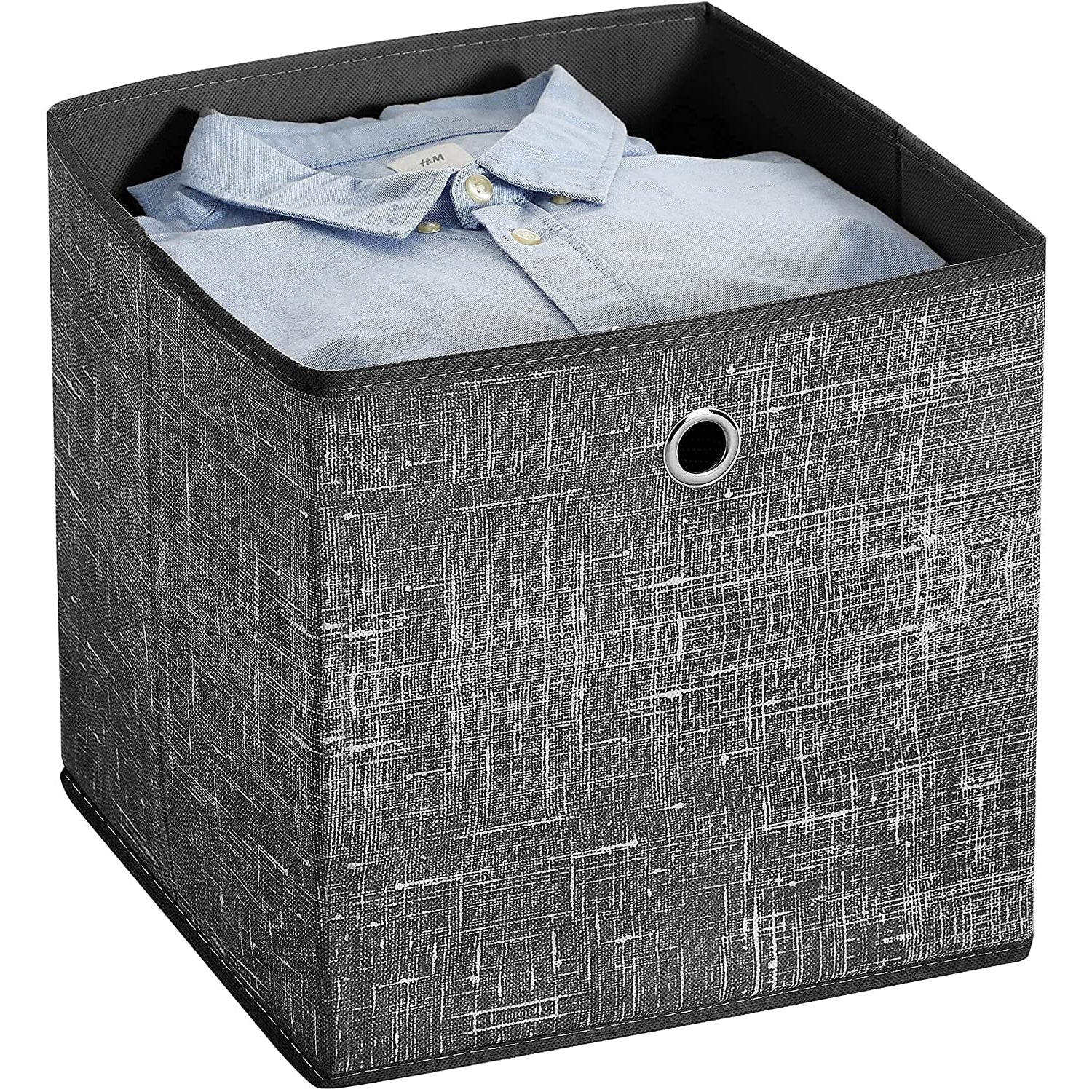 Set od 6 sklopivih kutija za odlaganje 30 x 30 x 30 cm, sivo - crne | SONGMICS-vitahome.hr