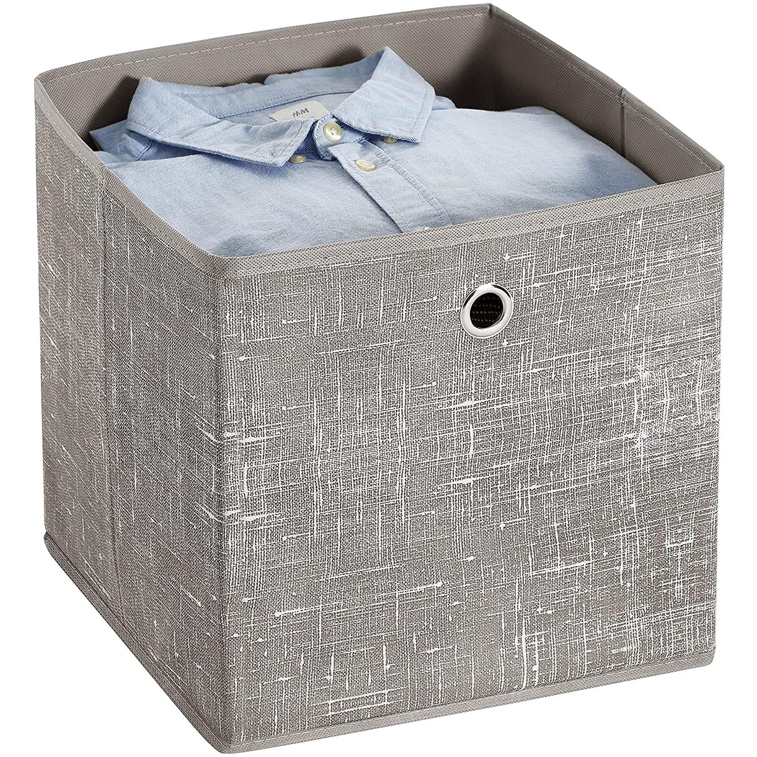 Set od 6 sklopivih kutija za odlaganje 30 x 30 x 30 cm, taupe | SONGMICS-vitahome.hr