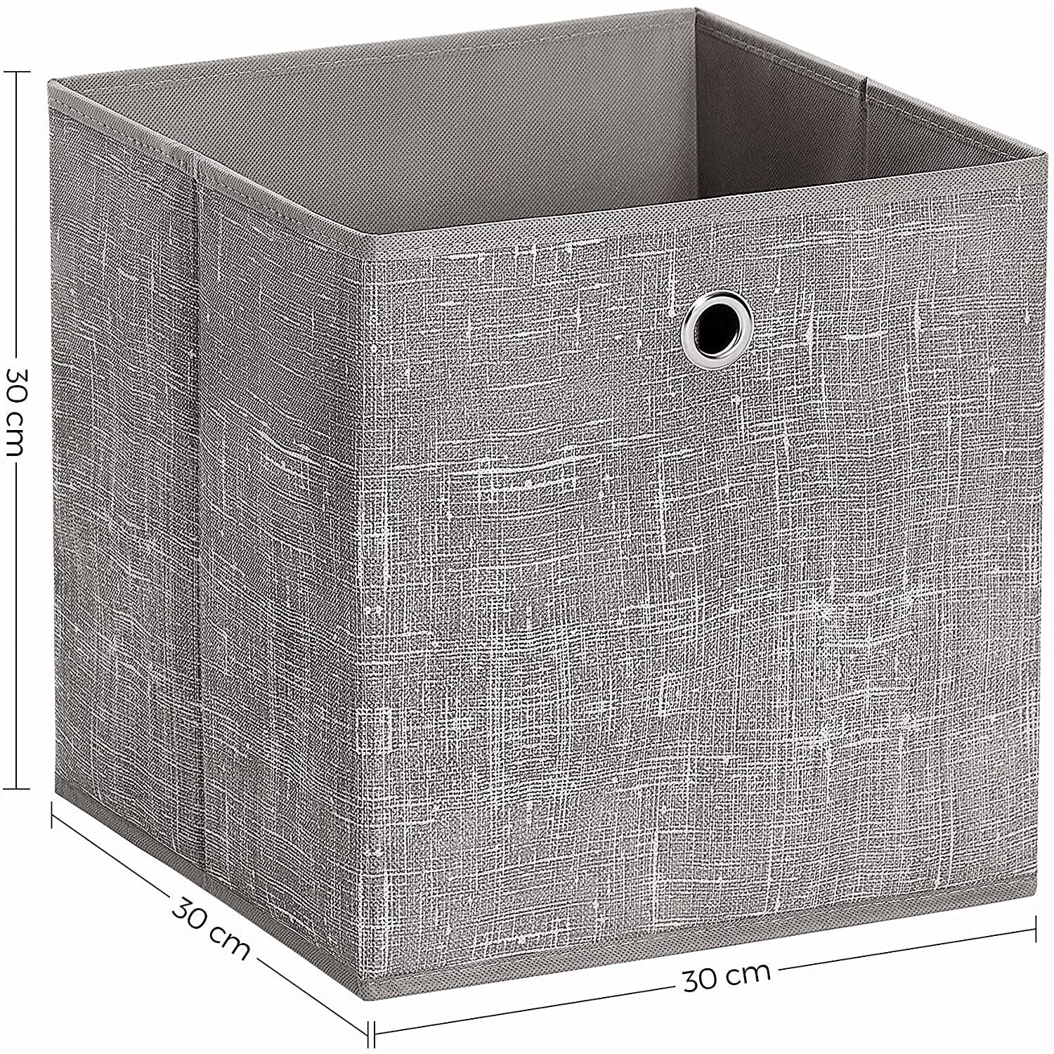 Set od 6 sklopivih kutija za odlaganje 30 x 30 x 30 cm, taupe | SONGMICS-vitahome.hr