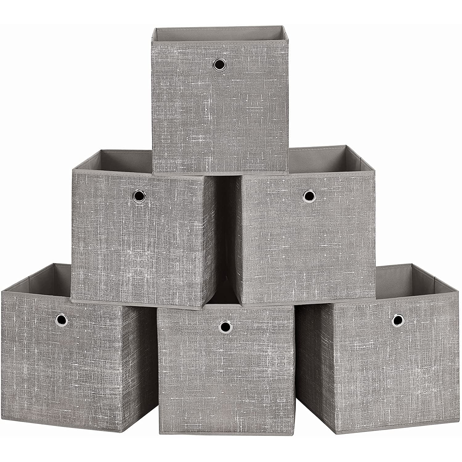 Set od 6 sklopivih kutija za odlaganje 30 x 30 x 30 cm, taupe | SONGMICS-vitahome.hr