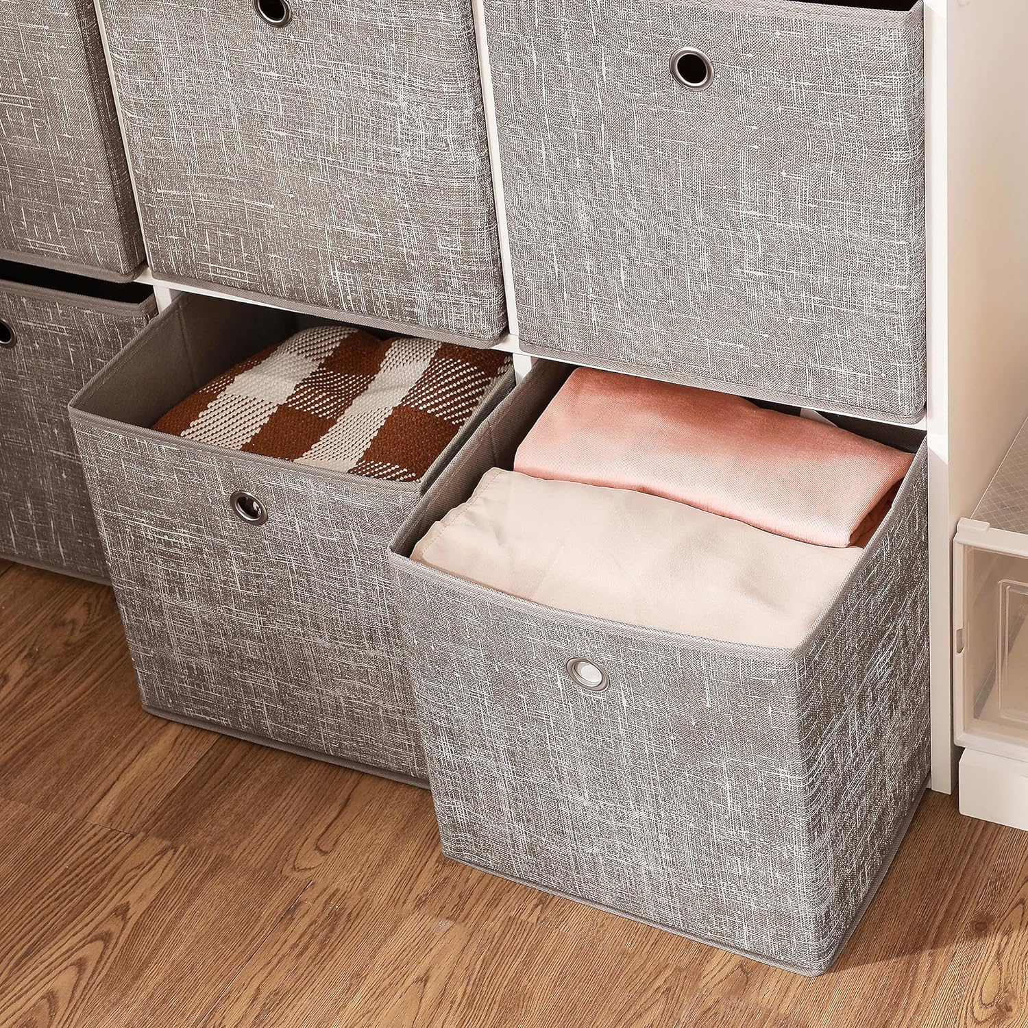 Set od 6 sklopivih kutija za odlaganje 30 x 30 x 30 cm, taupe | SONGMICS-vitahome.hr