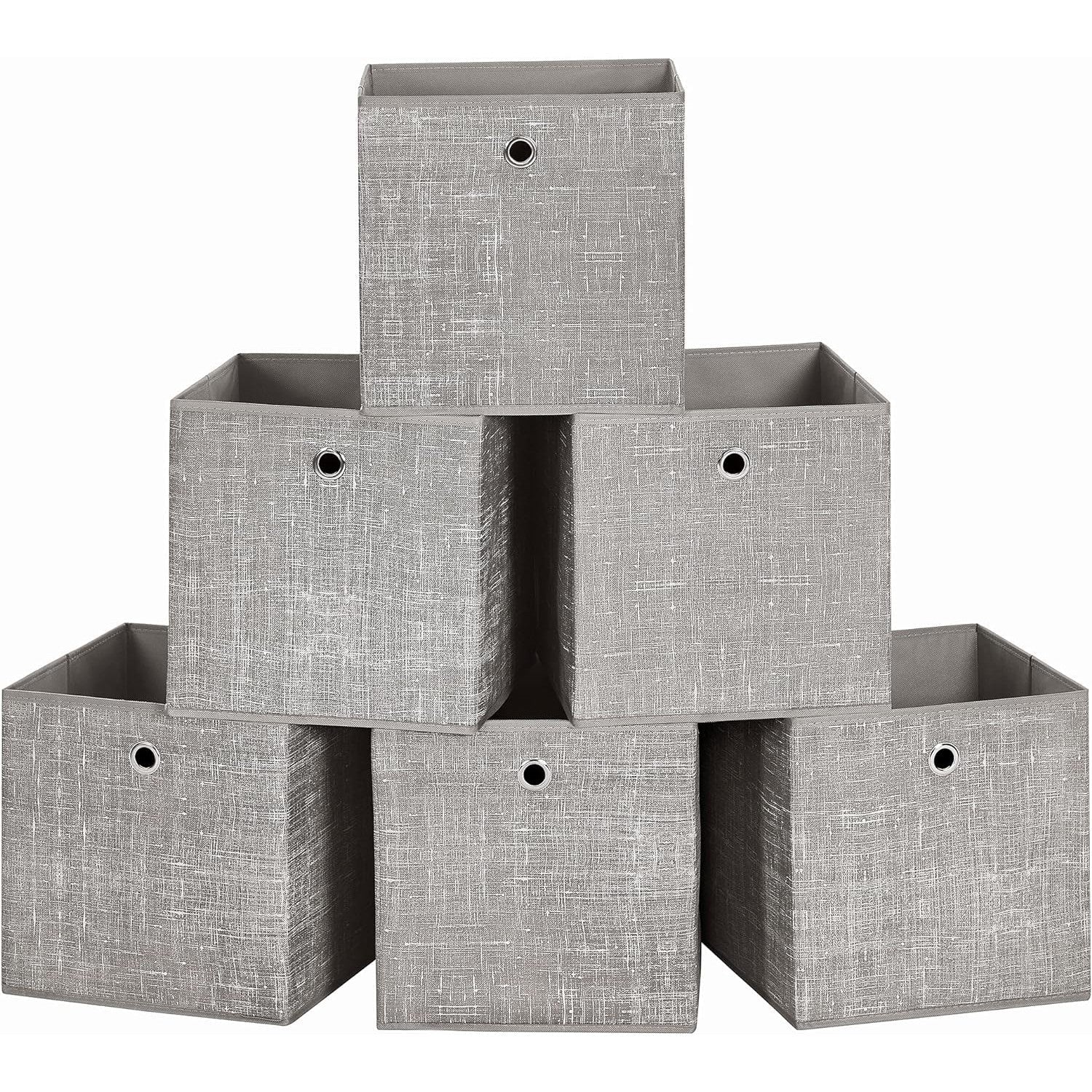 Set od 6 sklopivih kutija za odlaganje 30 x 30 x 30 cm, taupe | SONGMICS-vitahome.hr