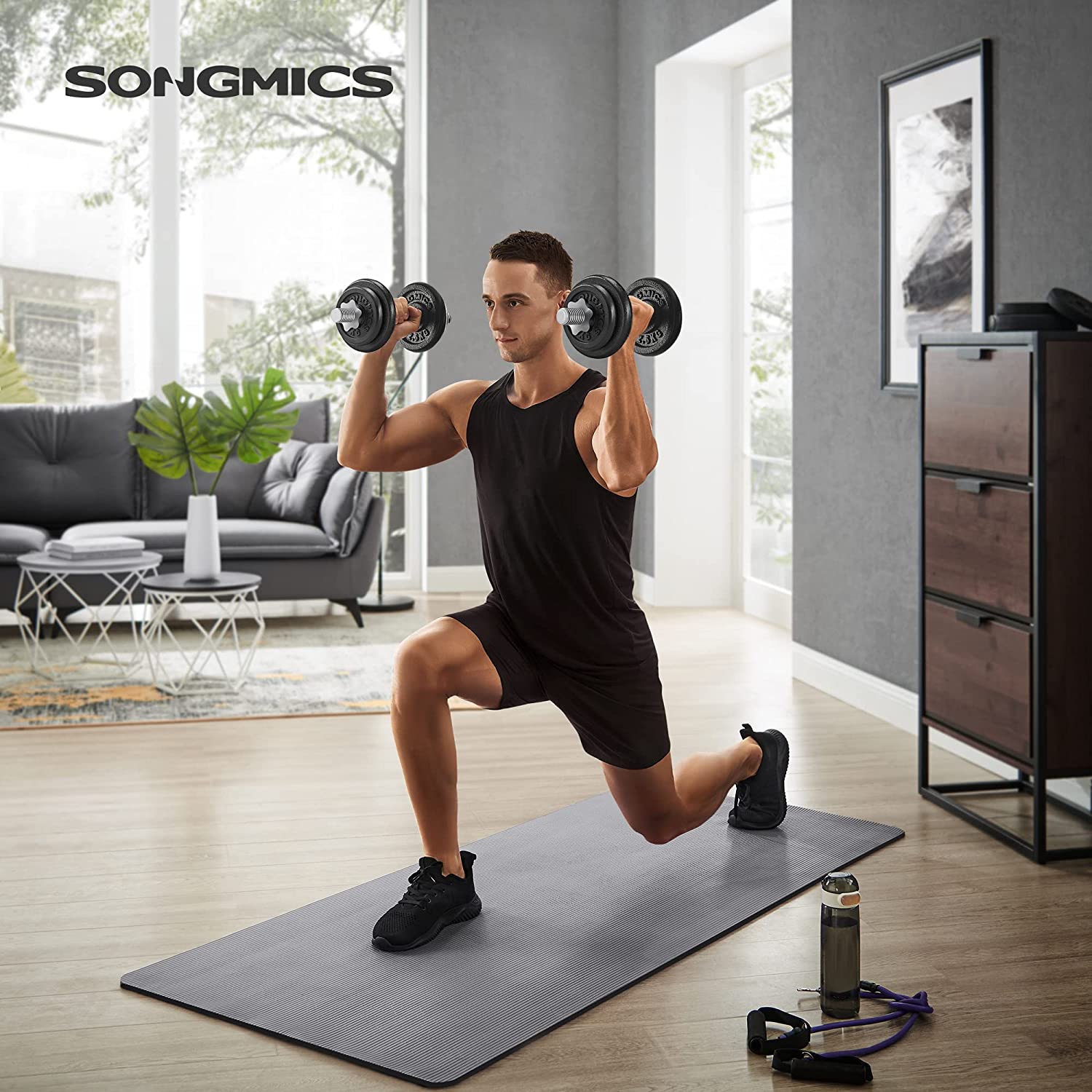 set podesivih bučica od lijevanog željeza 20 kg | SONGMICS-vitahome.hr