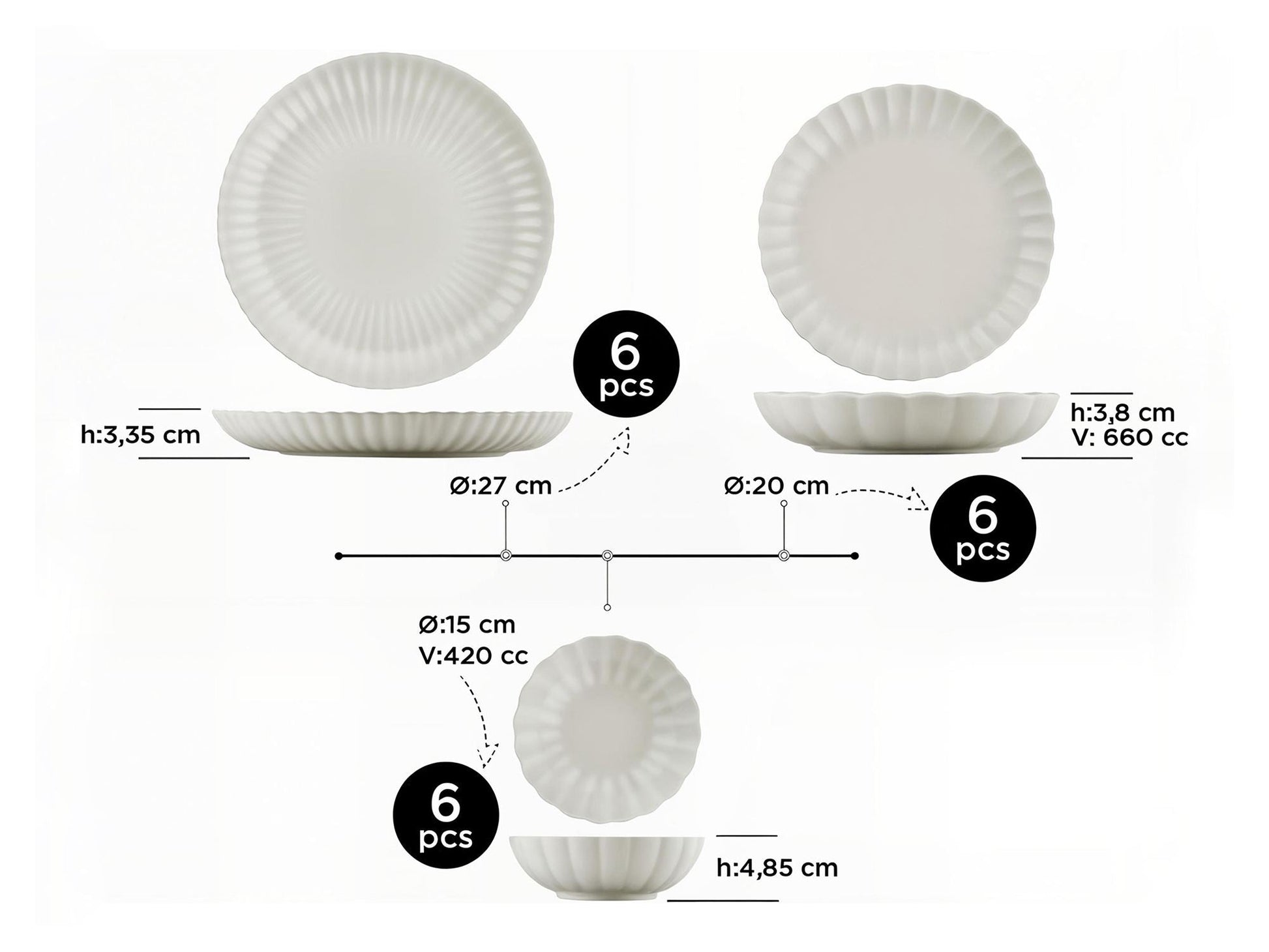 Set zdjela (18 kom), 719KTP9860 | AG-vitahome.hr