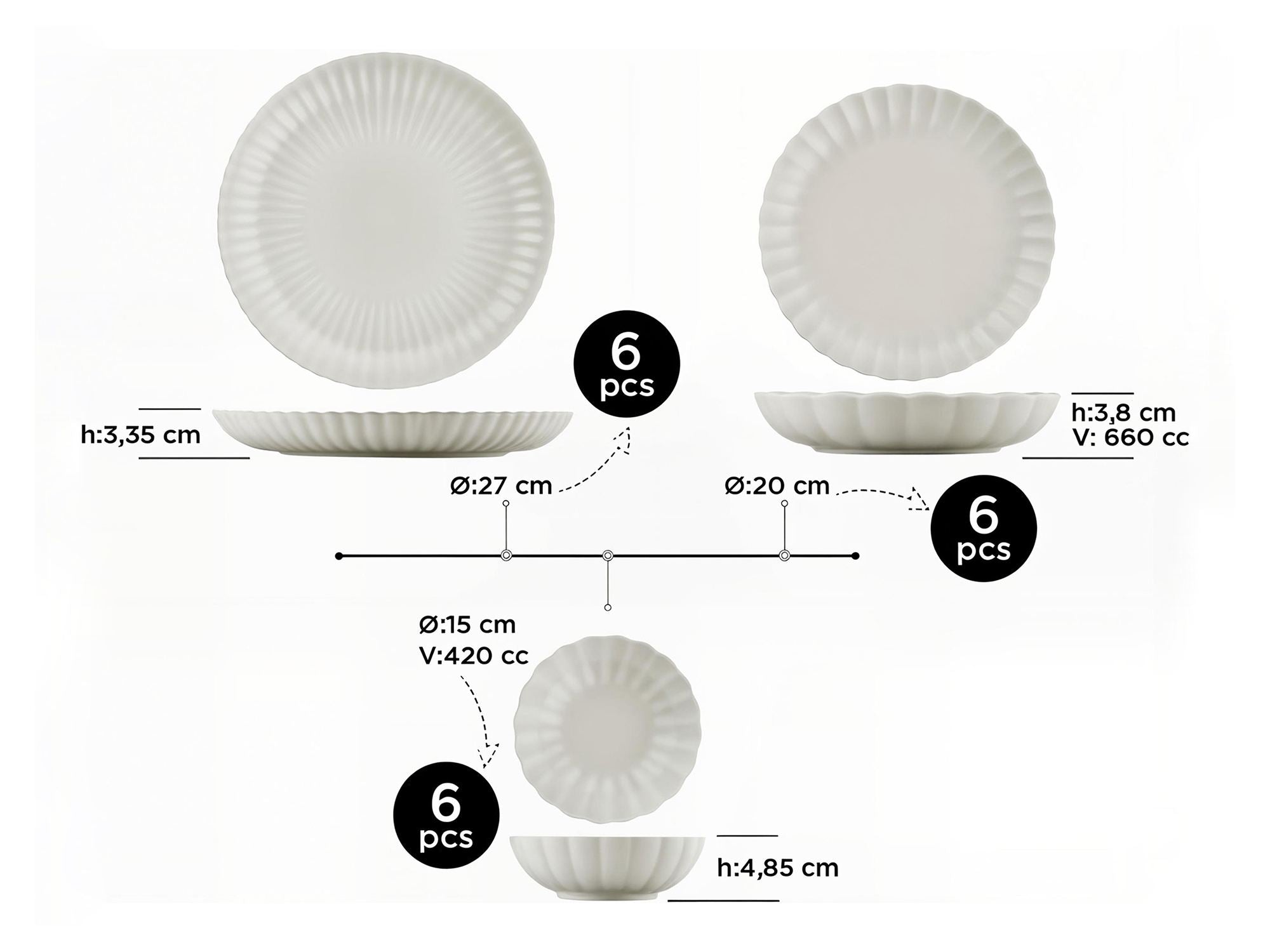 Set zdjela (18 kom), 719KTP9860 | AG-vitahome.hr