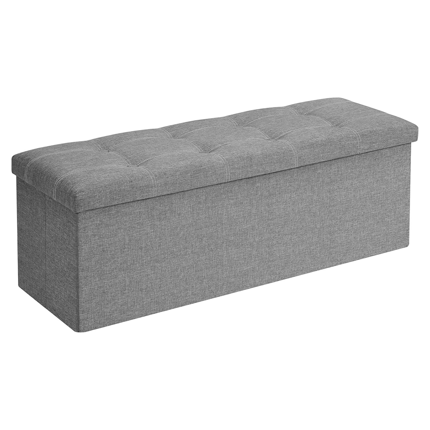 Skladišna klupa nosivosti do 300 kg, 110 x 38 x 38 cm, svijetlo siva | SONGMICS-vitahome.hr