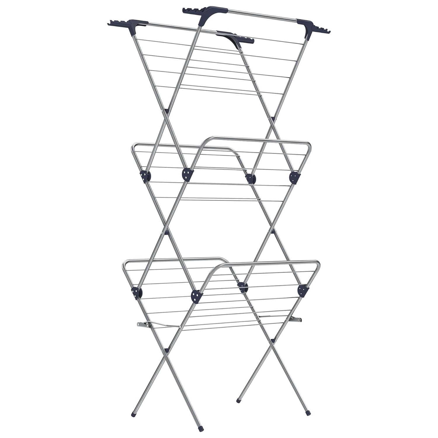 Sklopiv stalak za sušenje odjeće 46 x 70,5 x 155 cm, sivi | SONGMICS-vitahome.hr