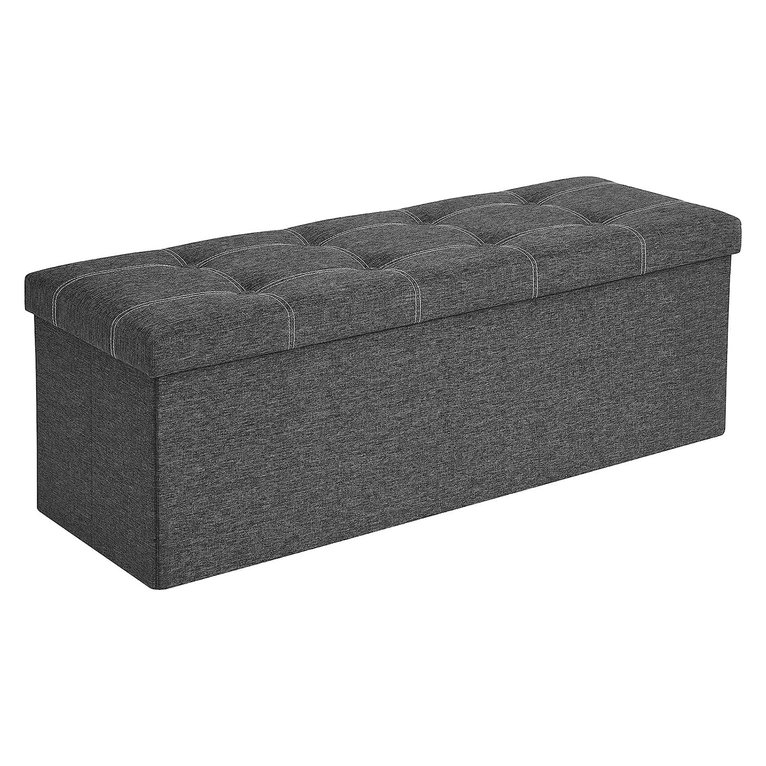 Sklopiva klupa za odlaganje, 110 x 38 x 38 cm, tamno siva | SONGMICS-vitahome.hr