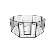 Sklopiva ogradica s 8 panela za pse i male životinje, XL - 80 x 246 x 80 cm | FEANDREA | FEANDREA-vitahome.hr