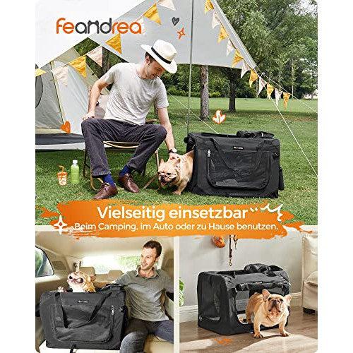 Sklopiva torba za kućne ljubimce, 50 x 35 x 35 cm, veličina S, crne boje | FEANDREA | FEANDREA-vitahome.hr