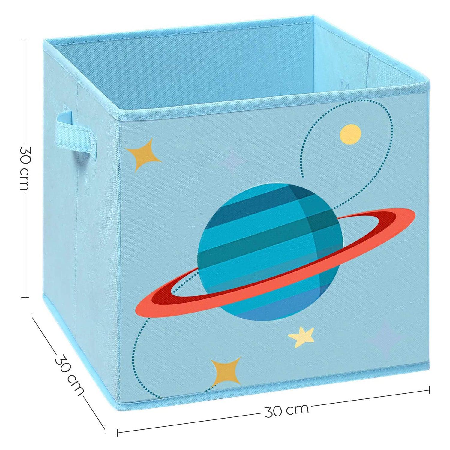 Sklopive kutije za pohranu, kutije za organizatore igara 30 x 30 x 30 cm, plave | SONGMICS-vitahome.hr