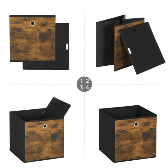 Sklopive kutije za pohranu Set od 6 kockica | SONGMICS-vitahome.hr