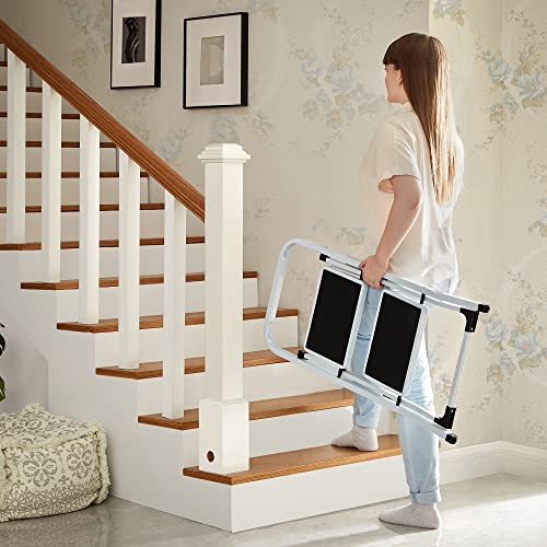 Sklopive ljestve s 2 stepenika, nosivosti do 150 kg, bijele boje | SONGMICS-vitahome.hr