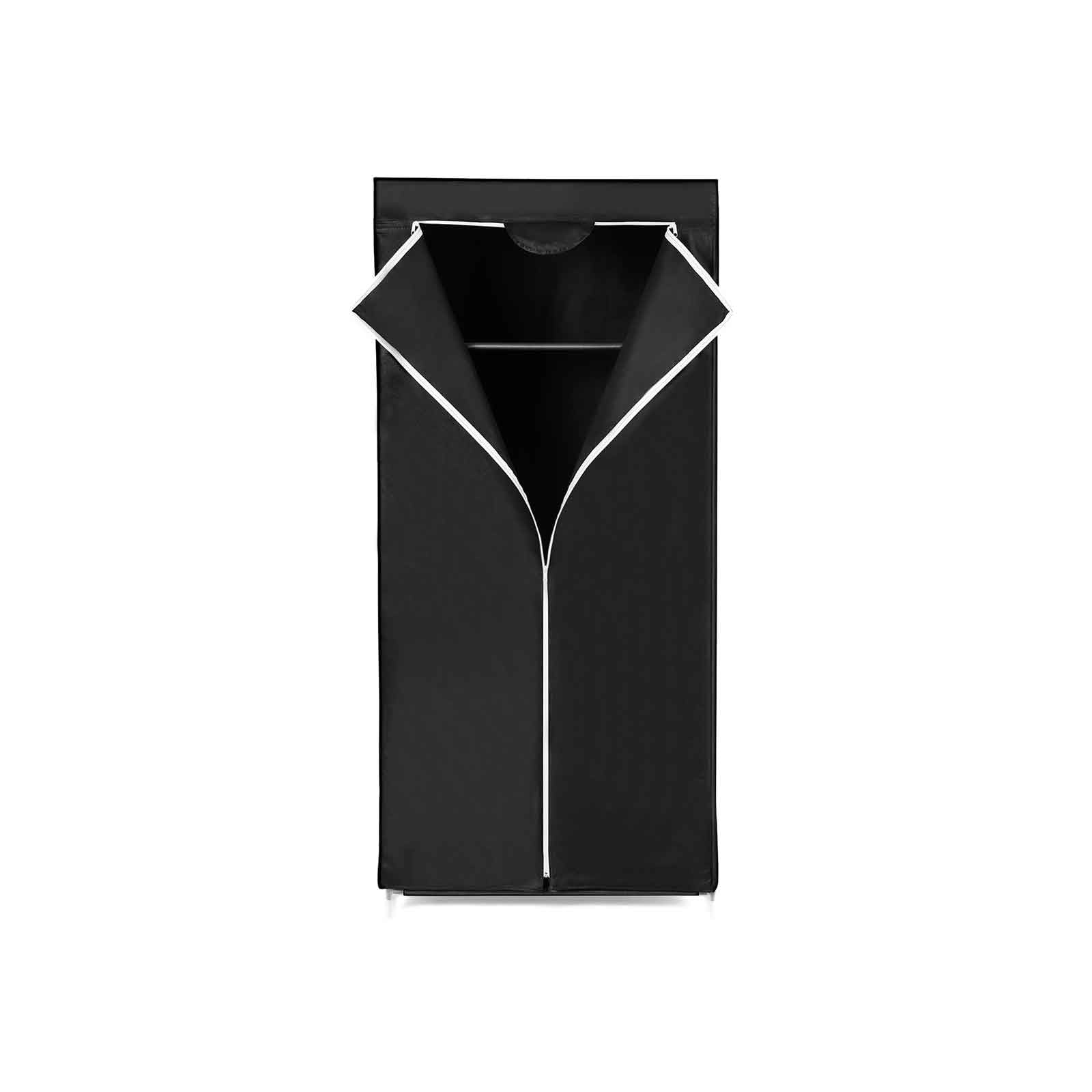 Sklopivi platneni ormar, mobilni ormar, 75 x 45 x 160 cm, crni | SONGMICS-vitahome.hr