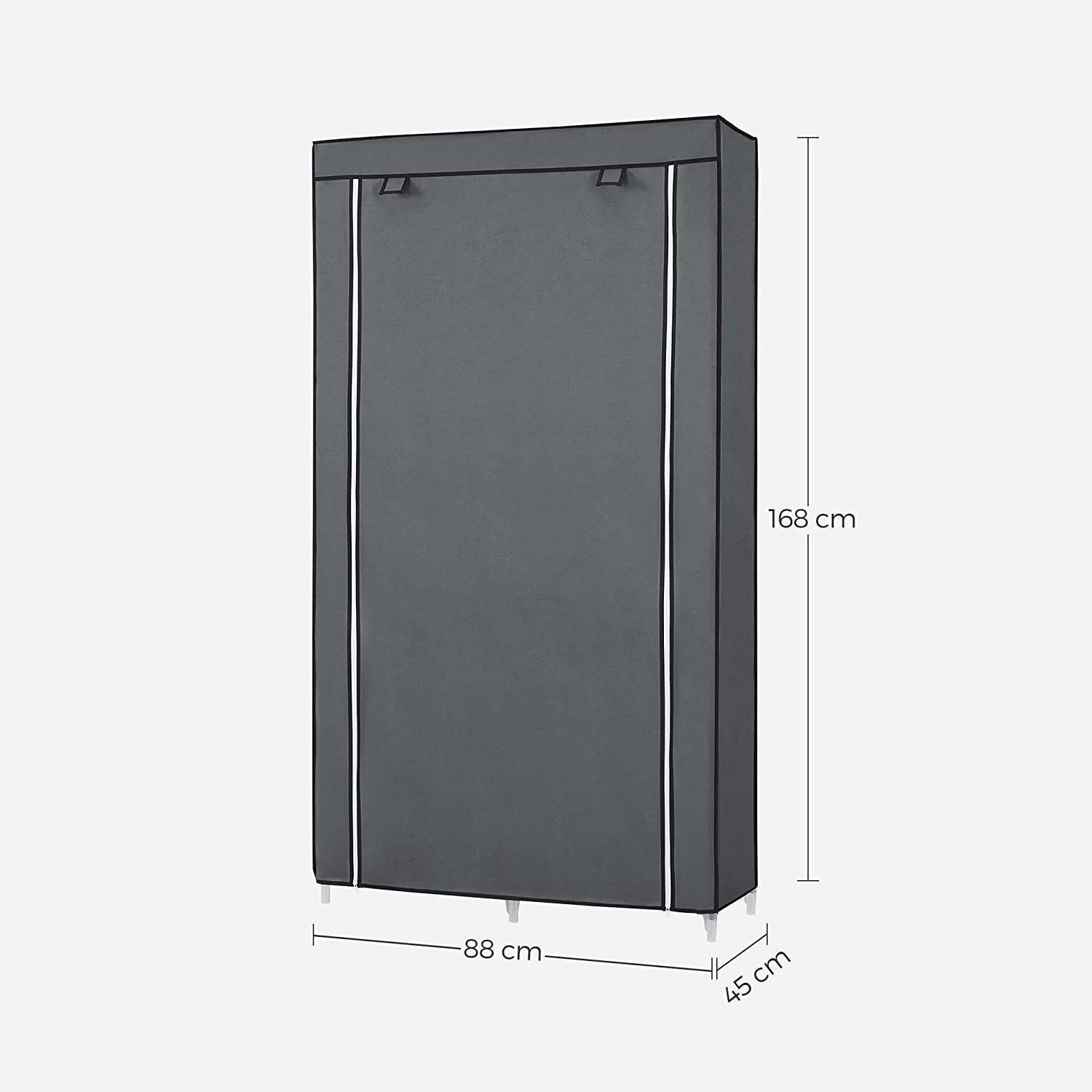 Sklopivi platneni ormar, mobilni ormar, 88x45x70 cm, sivi | SONGMICS-vitahome.hr