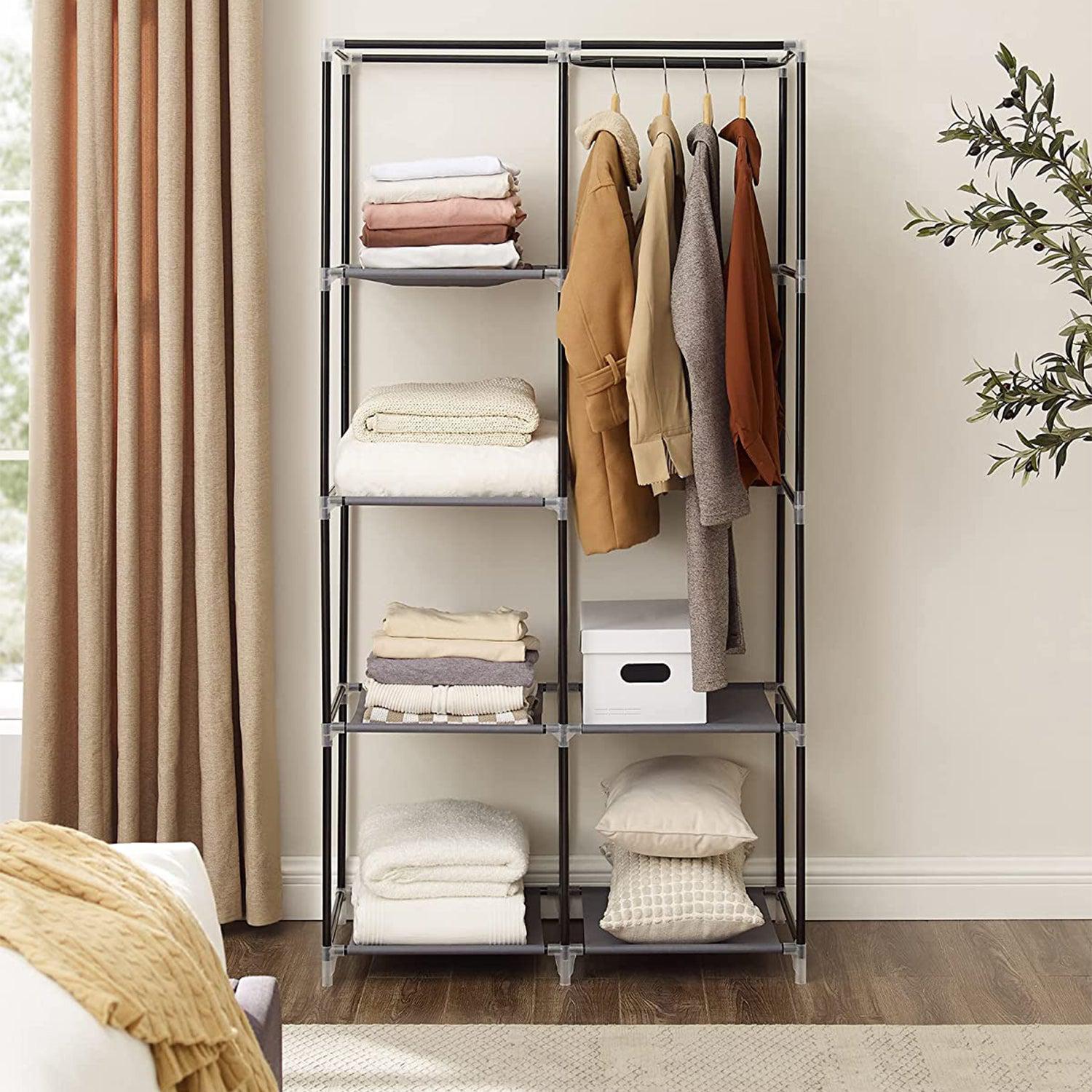 Sklopivi platneni ormar, mobilni ormar, 88x45x70 cm, sivi | SONGMICS-vitahome.hr