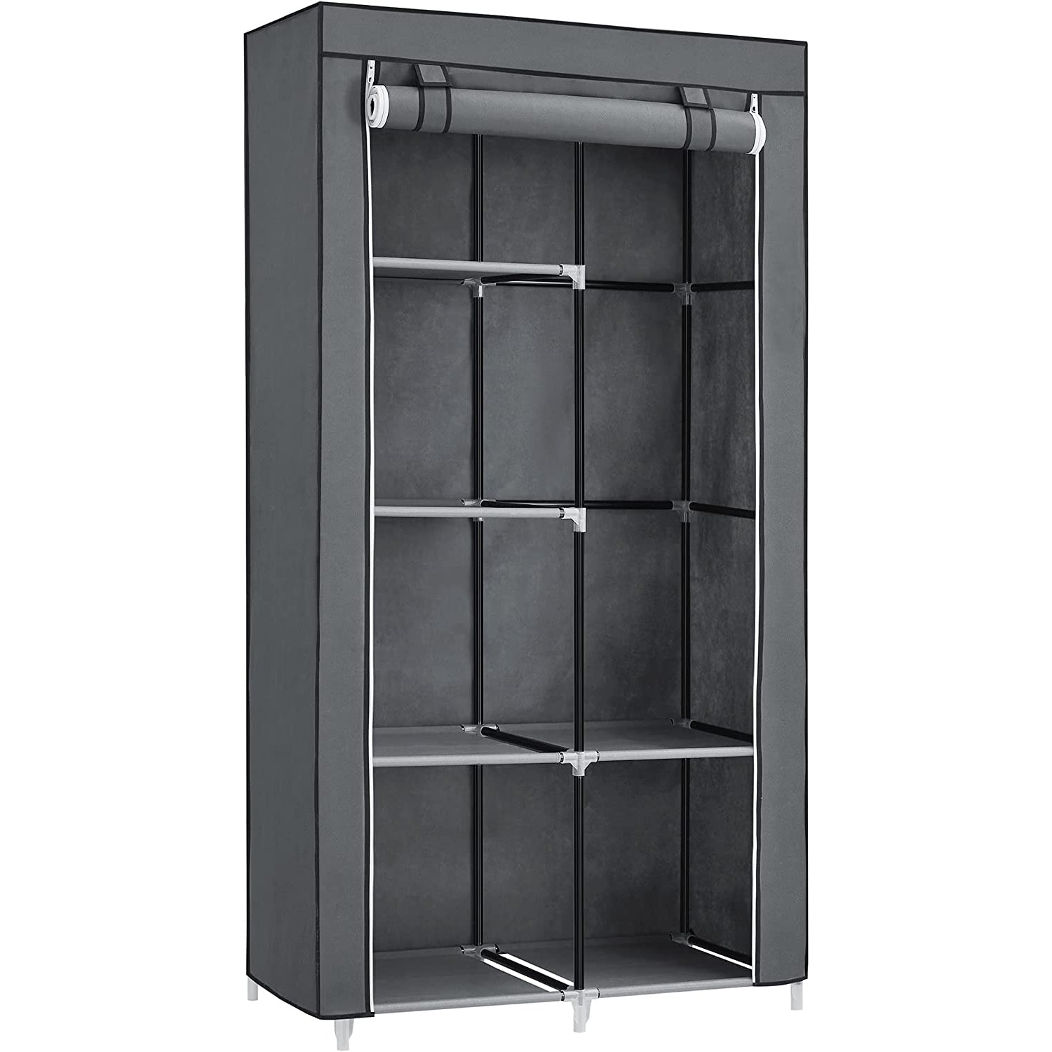 Sklopivi platneni ormar, mobilni ormar, 88x45x70 cm, sivi | SONGMICS-vitahome.hr