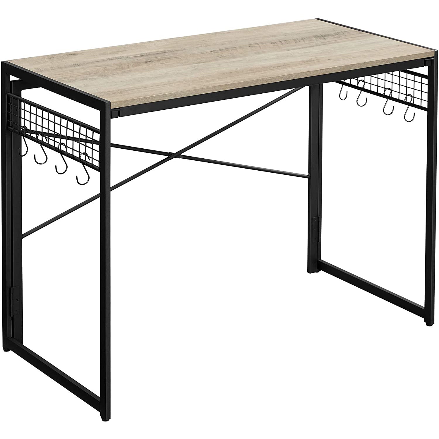 Sklopivi stol, računalni stol s 8 kuka 100 x 50 x 76,5 cm - | Vasagle-vitahome.hr