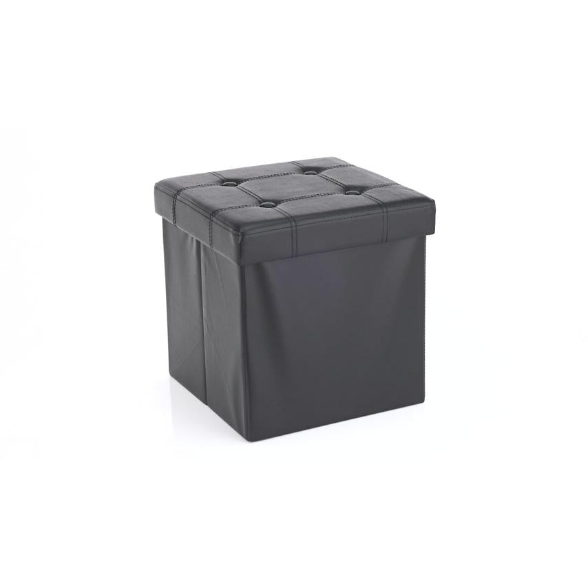 Sklopivi tabure za pohranu , nosivosti 300kg, crna, 38x38x38 cm, crne boje | SONGMICS-vitahome.hr