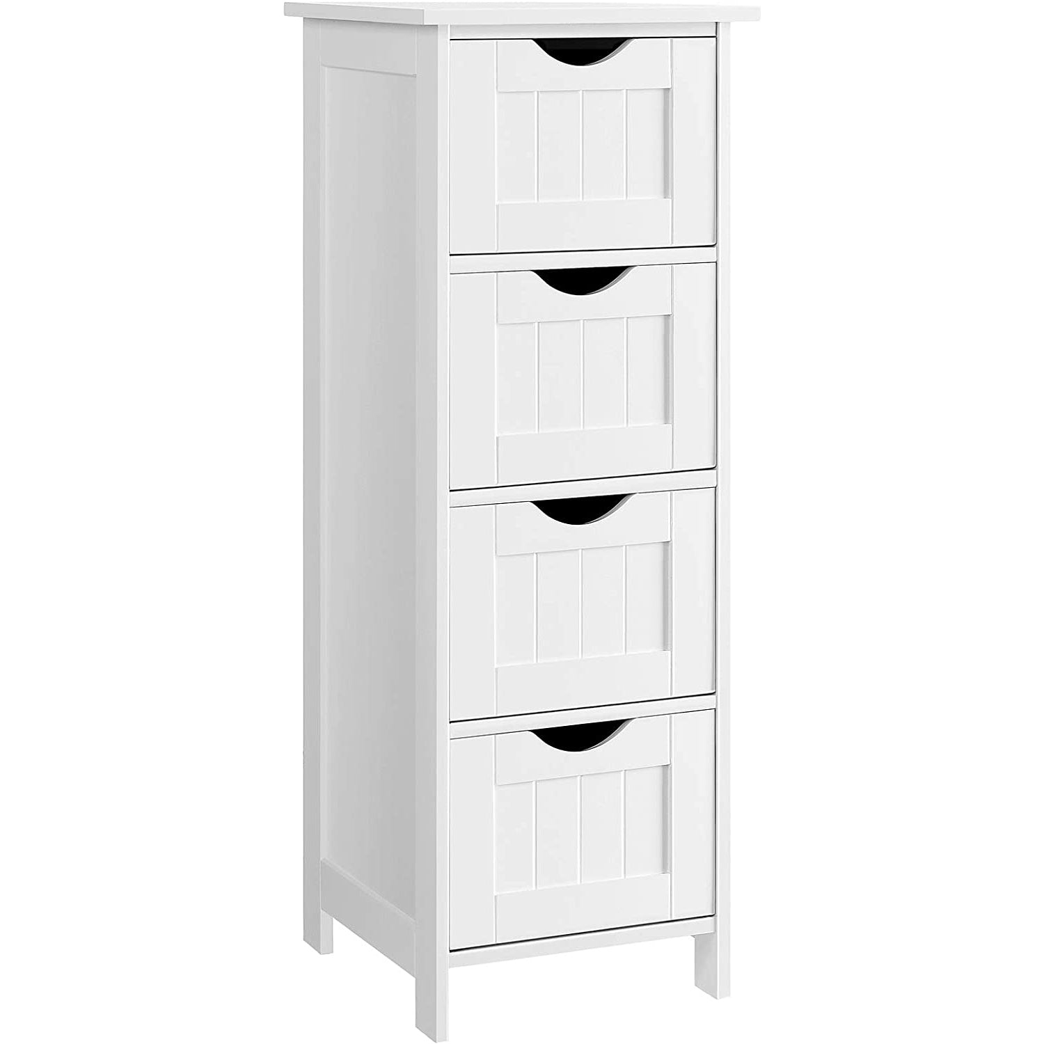 Slim kupaonski ormarić s 4 ladice 30 x 30 x 82 cm, bijeli | Vasagle-vitahome.hr