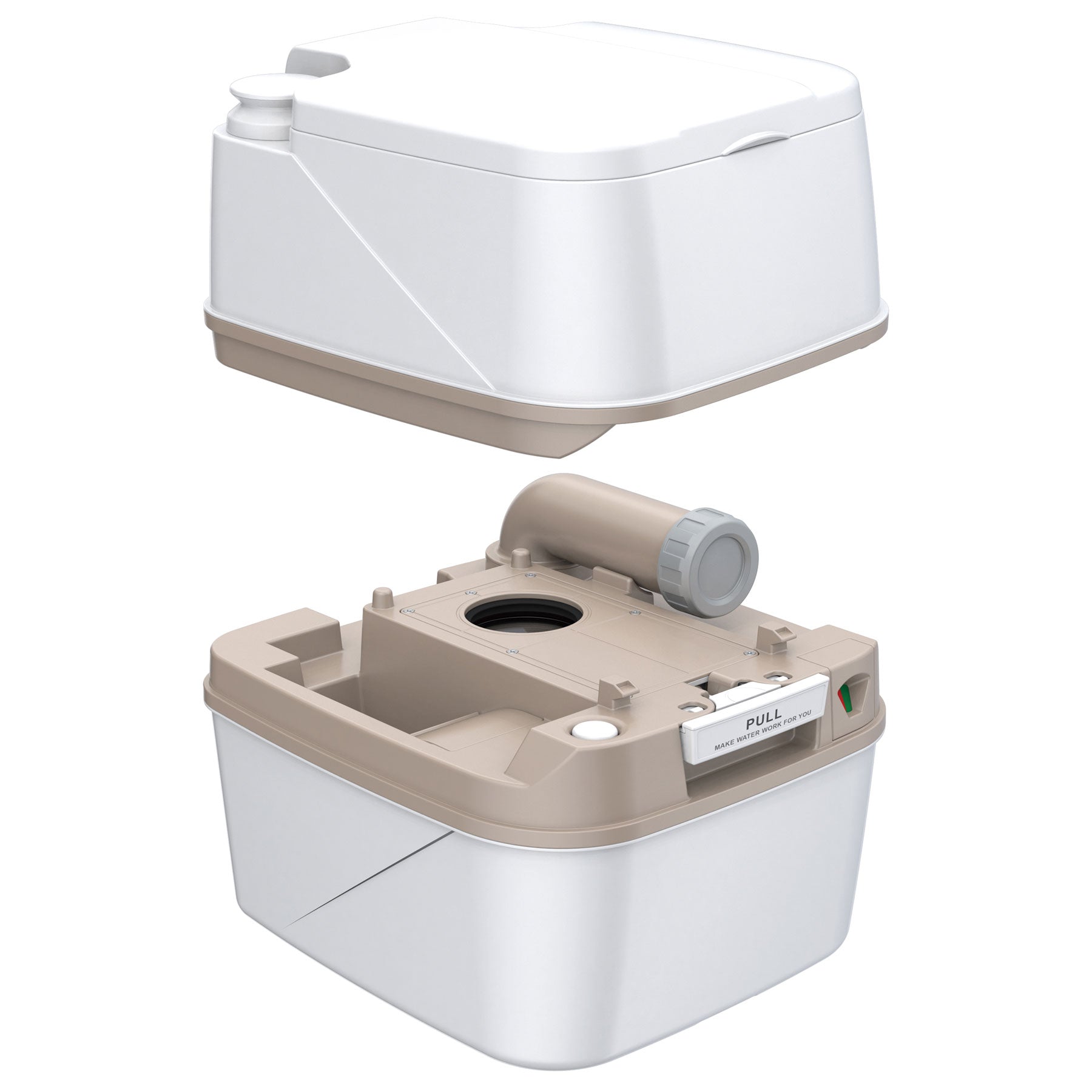 Sobni WC s indikatorom razine otpadne vode, kamp WC bez mirisa 18 L | BONTOUR-vitahome.hr