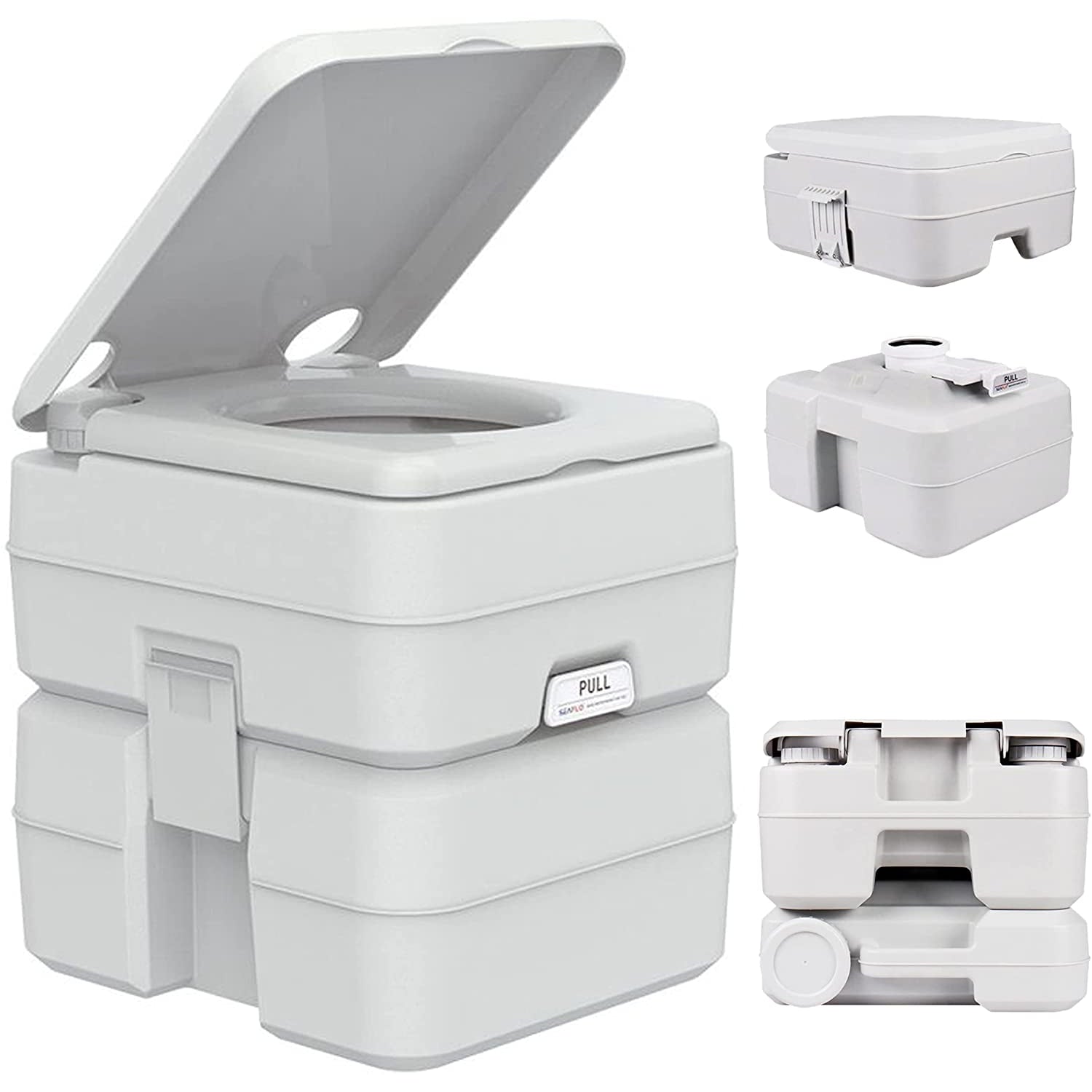 Sobni WC s indikatorom razine otpadne vode, kamp WC bez mirisa 20 L , bijeli| BONTOUR | BONTOUR-vitahome.hr