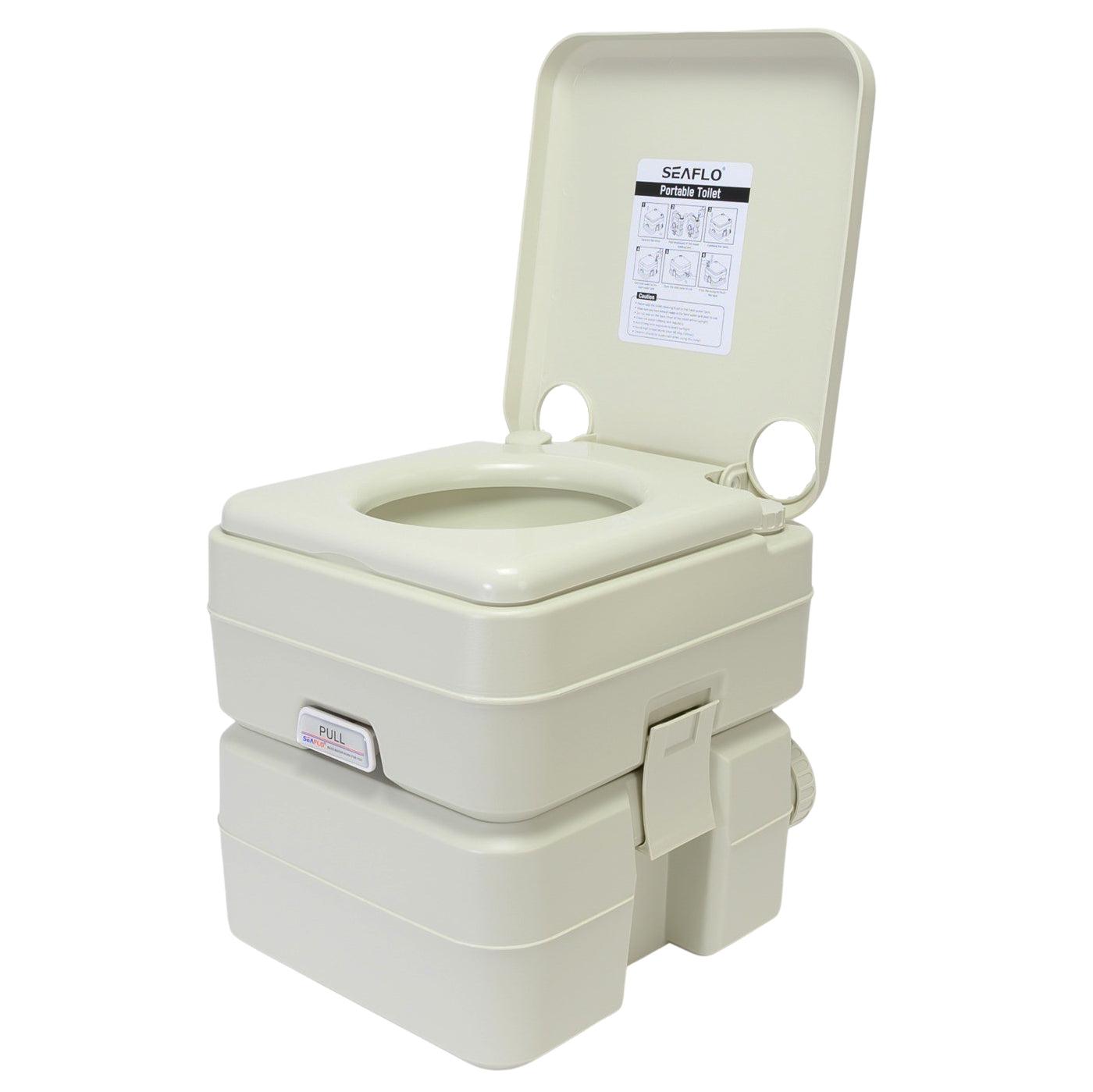 Sobni WC s indikatorom razine otpadne vode, kamp WC bez mirisa 20 L , bijeli| BONTOUR | BONTOUR-vitahome.hr