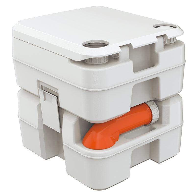 Sobni WC s indikatorom razine otpadne vode, kamp WC bez mirisa 20 L, sivi | BONTOUR-vitahome.hr