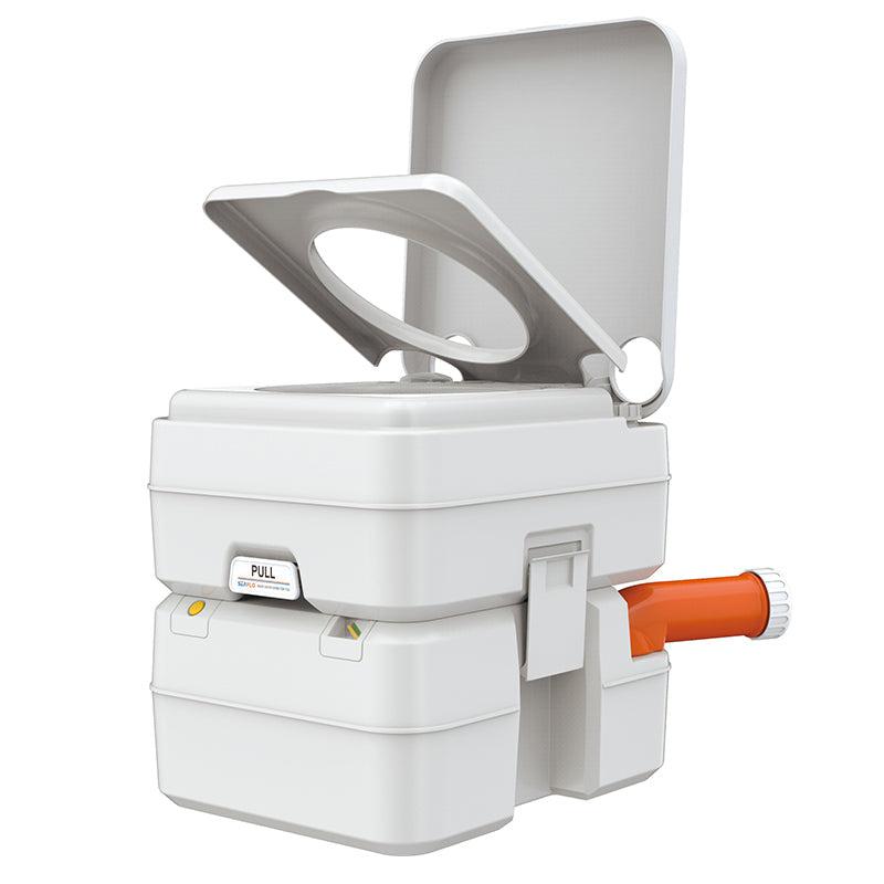 Sobni WC s indikatorom razine otpadne vode, kamp WC bez mirisa 20 L, sivi | BONTOUR-vitahome.hr