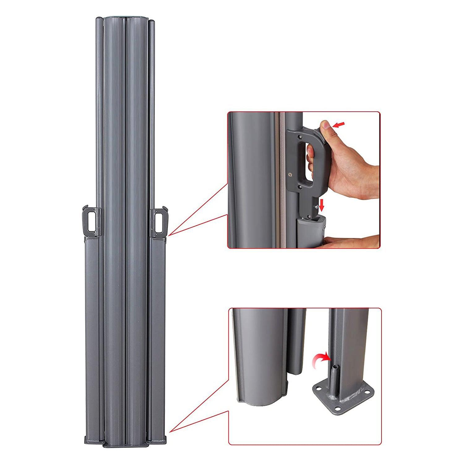 SONGMICS Dvostrana, sklopiva tenda 200 x 600 cm, bež | SONGMICS-vitahome.hr