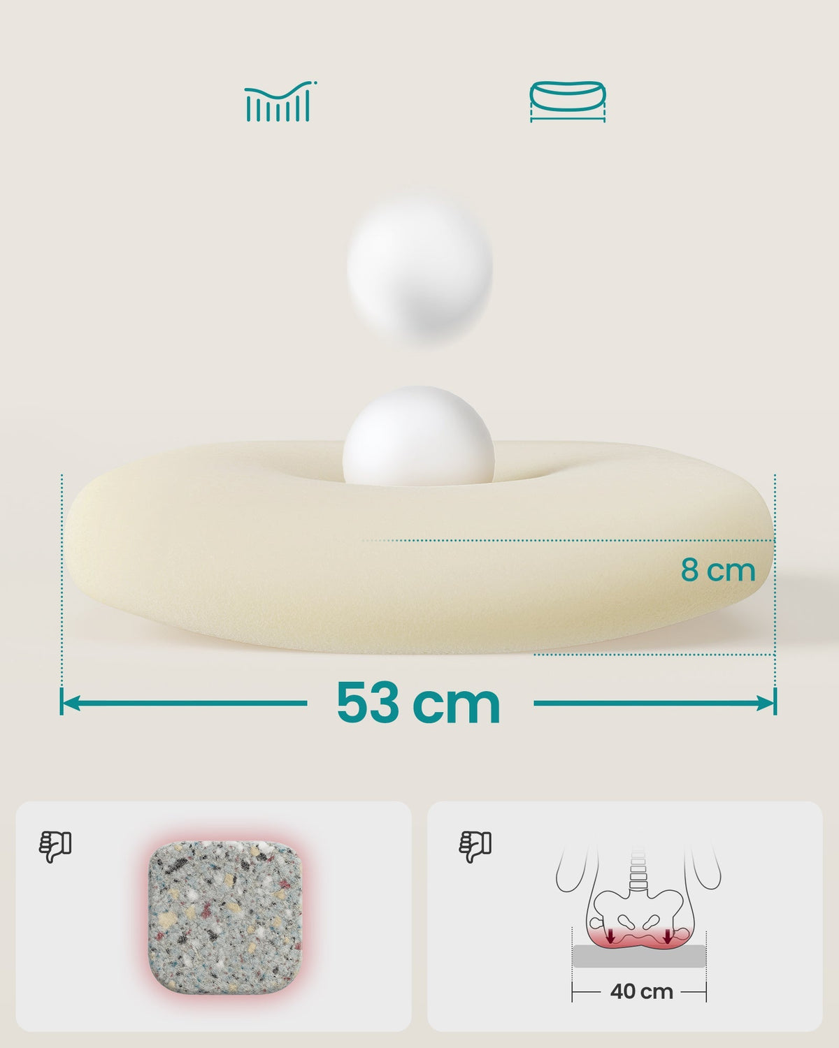SONGMICS ergonomska mrežasta uredska stolica s naslonom za glavu, svjetlosiva