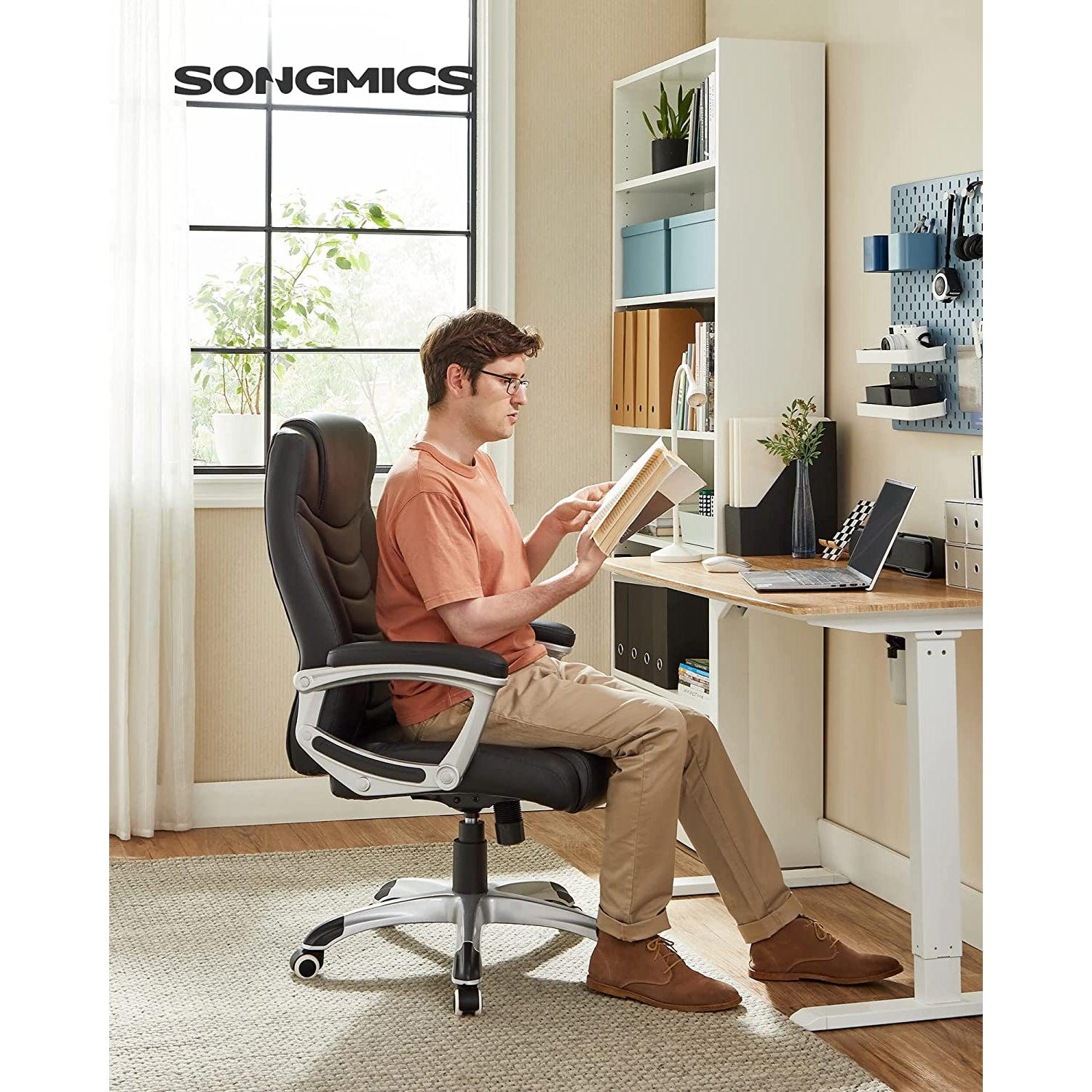 Songmics Ergonomska uredska stolica, okretna stolica s podesivom visinom | SONGMICS-vitahome.hr