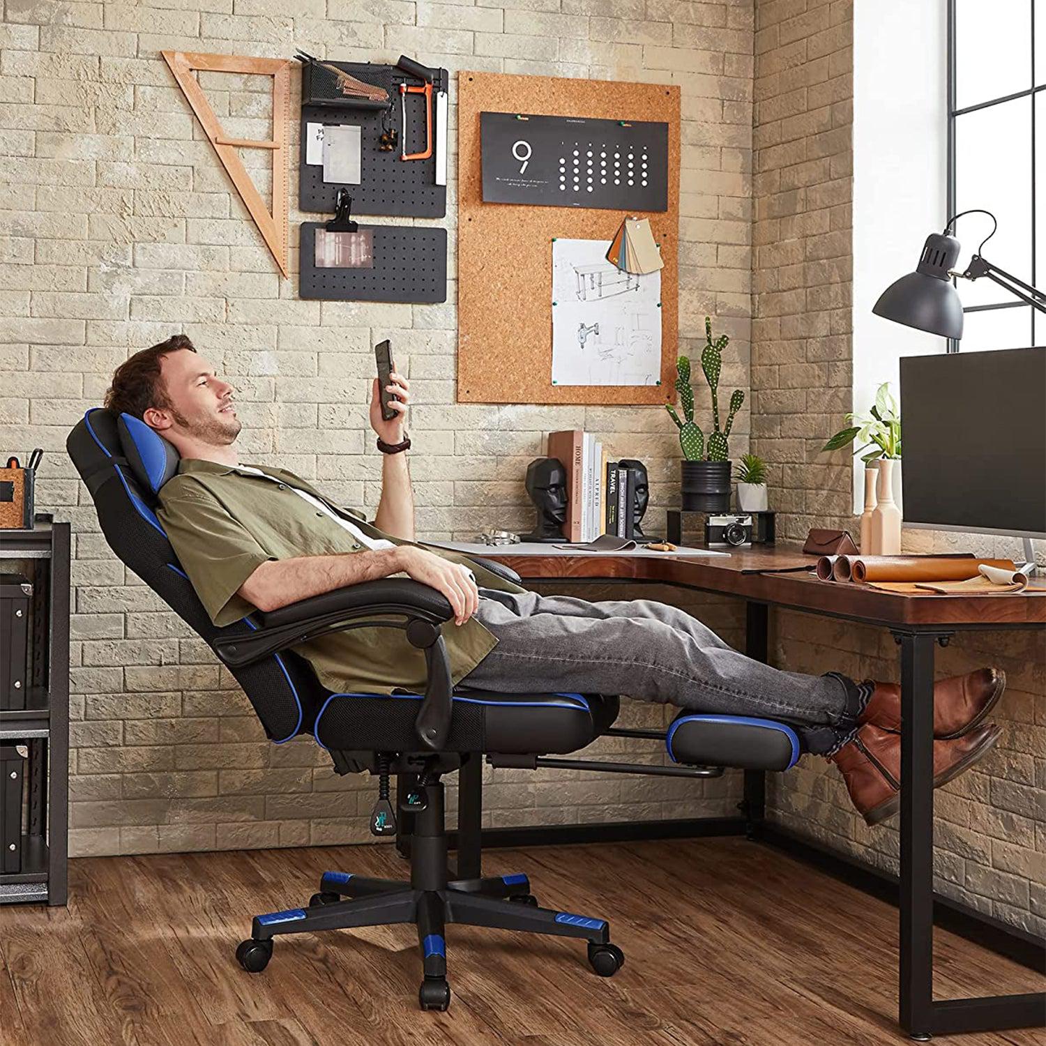 Songmics Gaming stolica, uredska stolica s naslonom za glavu, ergonomska | SONGMICS-vitahome.hr
