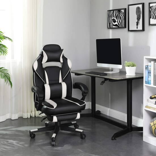 Songmics Gaming stolica, uredska stolica s naslonom za glavu | SONGMICS-vitahome.hr