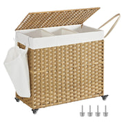 SONGMICS košara za rublje s poklopcem, 160 L, korpa za rublje, natural | SONGMICS-vitahome.hr